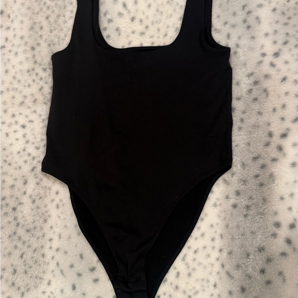 a new day Black Scoop Neck Bodysuit